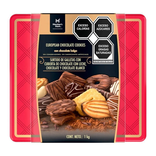 Member's Mark Belgian Chocolate Covered Cookie Assortment, 1 kg / 35.2 oz
