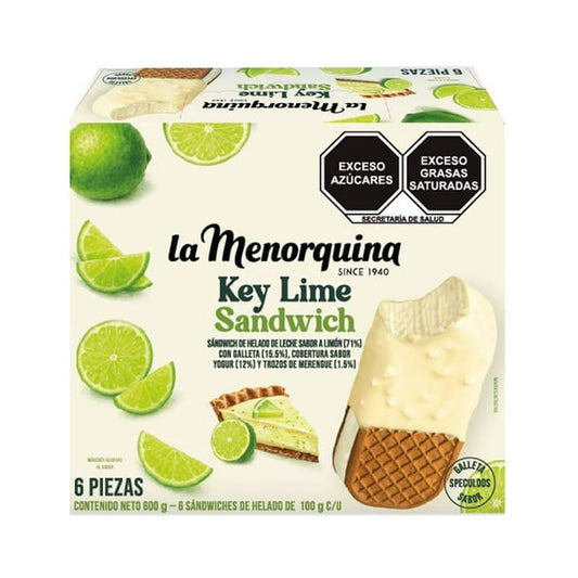La Menorquina Lemon Ice Cream Sandwich, 6-pack (100g each)