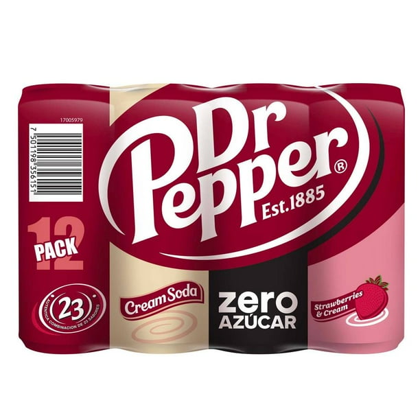 Dr Pepper Assorted Soda Cans, 12-Pack (12 fl oz / 355 ml each)