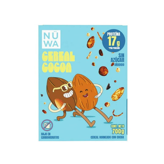 Nüwa Baked Cereal with Cocoa and Protein, 700 g