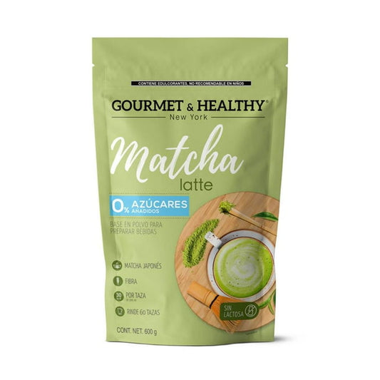 Gourmet & Healthy Matcha Latte Mix - 0% Sugar (600g / 21 oz)