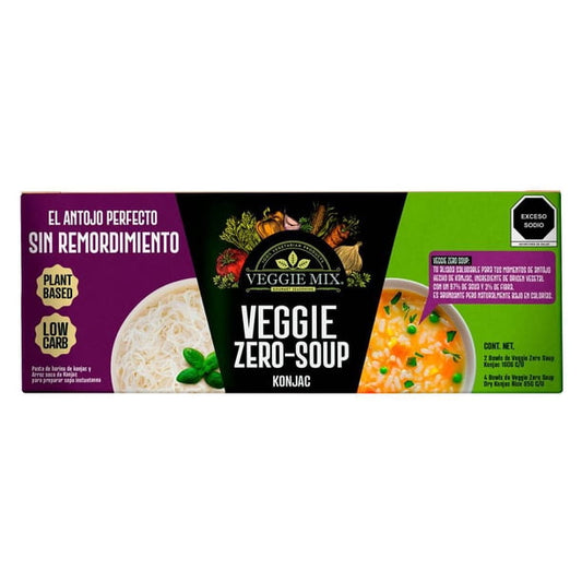 Instant Veggie Mix 2 Konjac Bowls (160 g) + 4 Dry Konjac Rice Bowls (85 g)