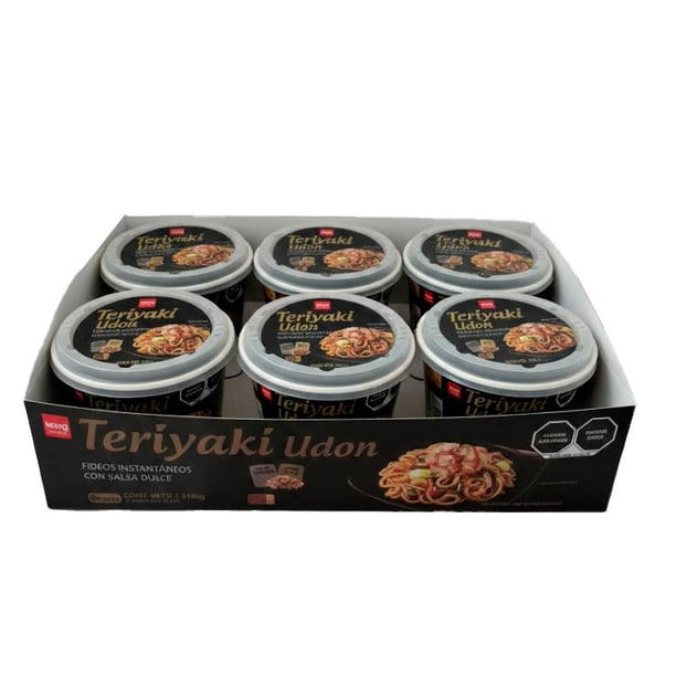 Instant Noodles with Sweet Sauce ASIAN FOOD Teriyaki Udon - 6-pack (219 g each)