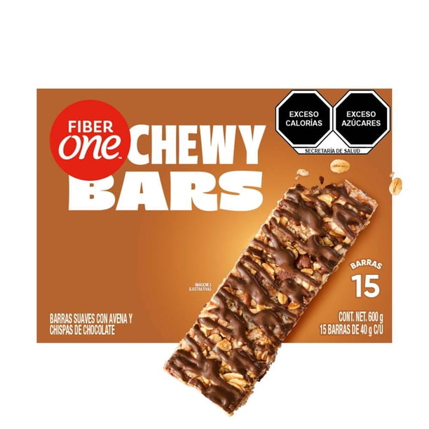 Fiber One Chewy Bars, Oats & Chocolate (15 Count, 1.4 oz Each)