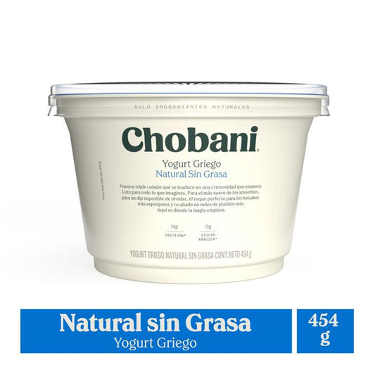 Chobani Greek Yogurt - Plain (454g / 16 oz)