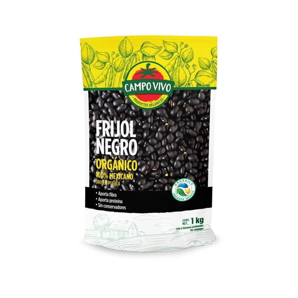 Campo Vivo: Organic Dried Black Beans (1 kg)