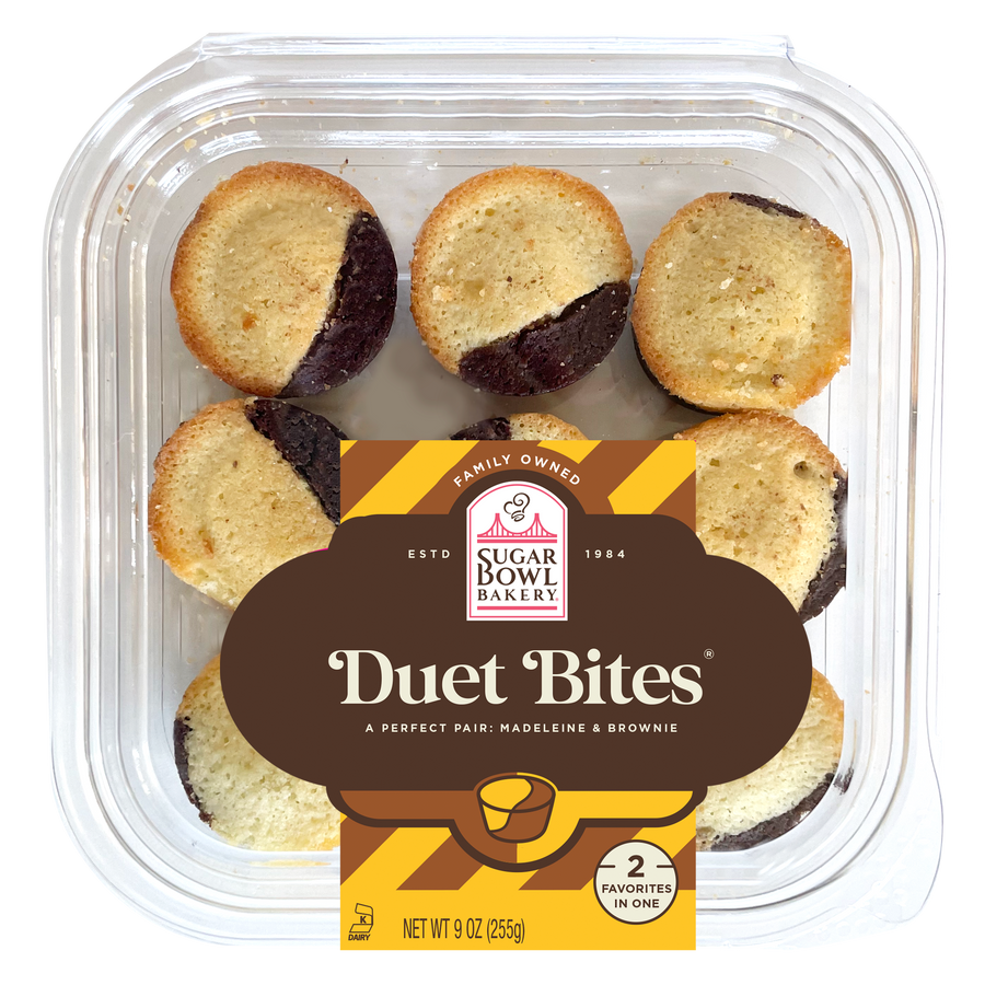 Sugar Bowl Bakery Duet Bites; Madeleine & Brownie