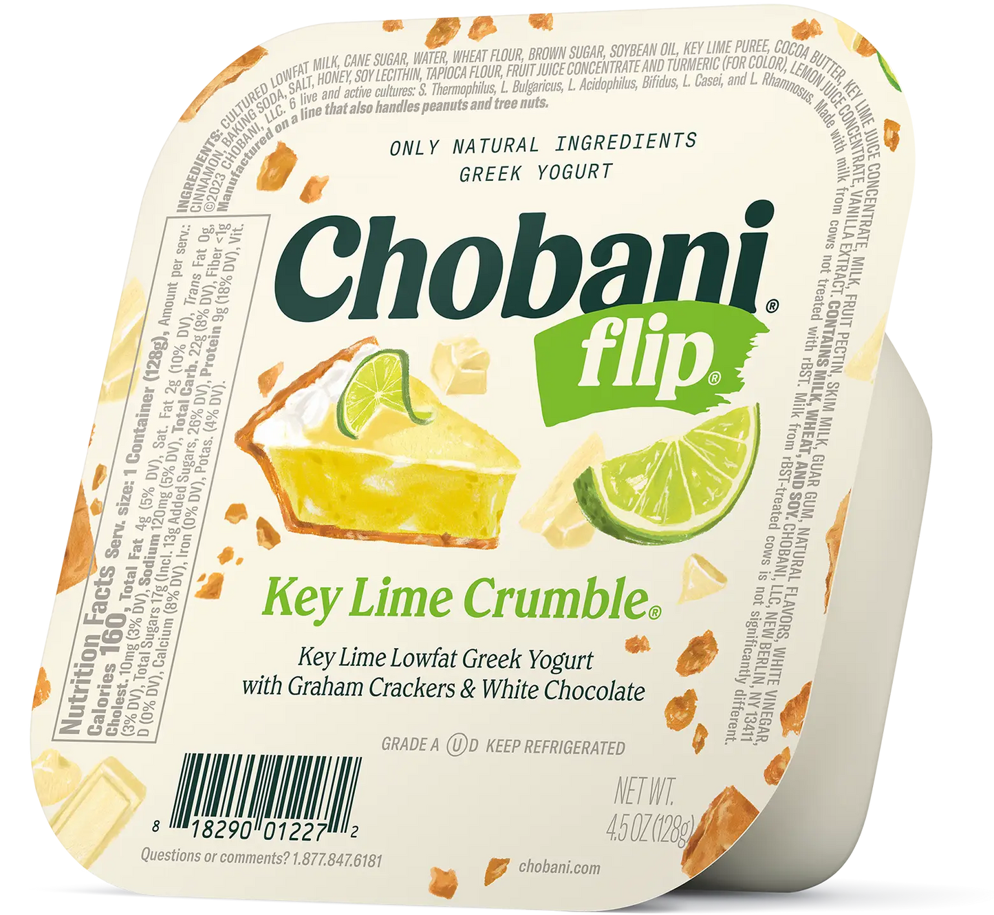 Chobani Flip Key Lime Crumble Greek Yogurt - 128g (4.5 oz)