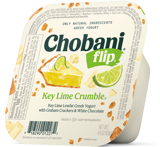 Chobani Flip Key Lime Crumble Greek Yogurt - 128g (4.5 oz)