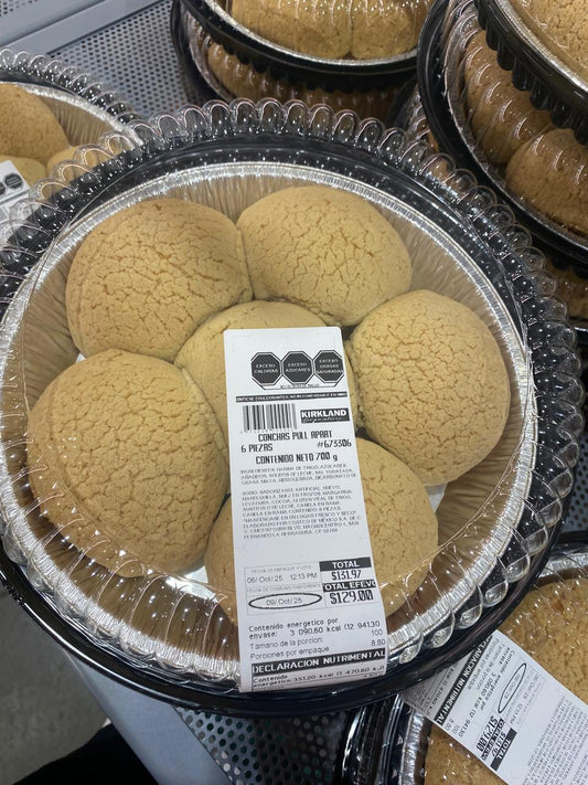 Pull-Apart "Conchas" Sweet Bread (6-pack)
