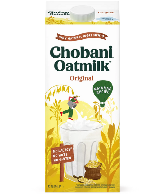 Chobani Oatmilk Plain - Plant-Based & Dairy-Free (1.53L / 52 fl oz)