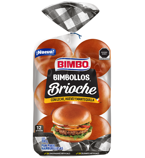 Bimbo Brioche Buns, 12 pieces