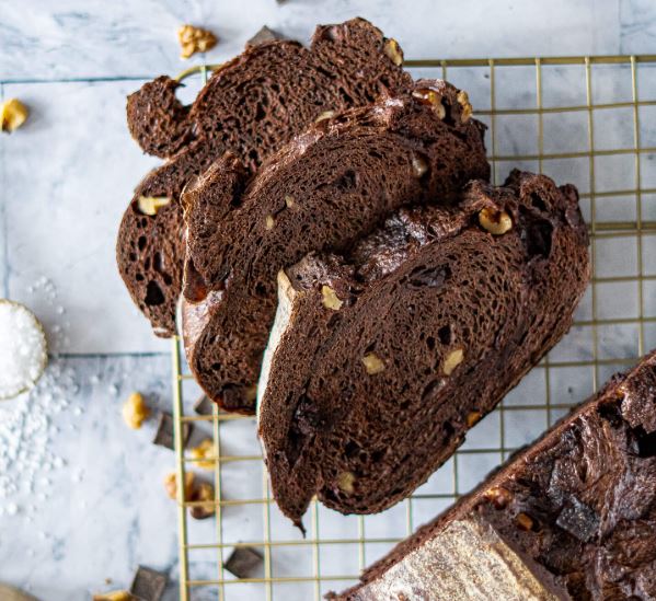 Sprouted Wheat Double Chocolate Pecan Sourdough (Sliced)