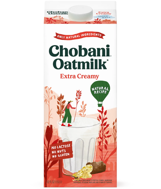 Chobani: Extra Creamy Oatmilk - Plant-Based & Dairy-Free (1.53L / 52 fl oz)