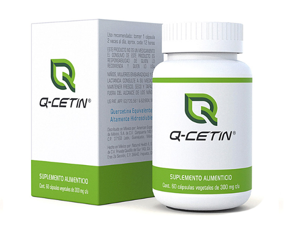 Q-CETIN Antioxidant Dietary Supplement (60 capsules, 300 mg each)