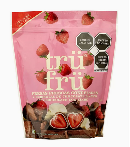 Trü Frü Frozen Strawberries Covered in White and Milk Chocolate (567 g)