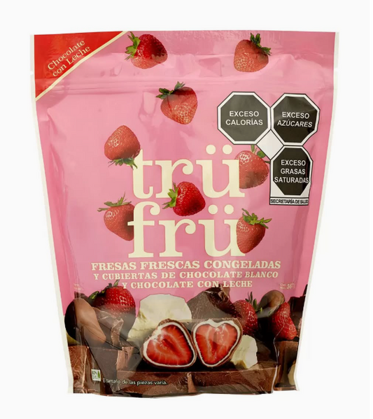 Trü Frü Frozen Strawberries Covered in White and Milk Chocolate (567 g)