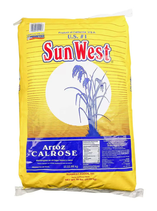 Sunwest Premium Calrose Rice – Medium Grain, 48.5 lbs