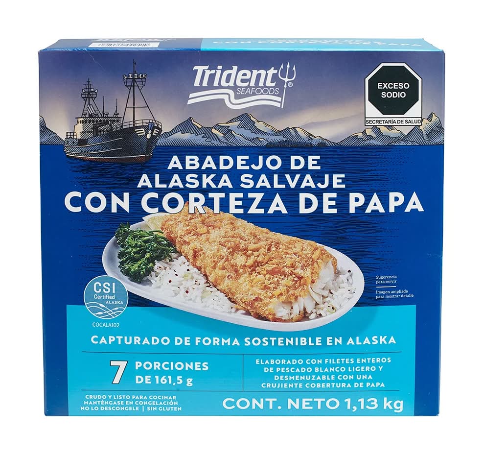 Trident Wild Alaskan Pollock With Potatoe Crust 2.5lbs (1.13kg)