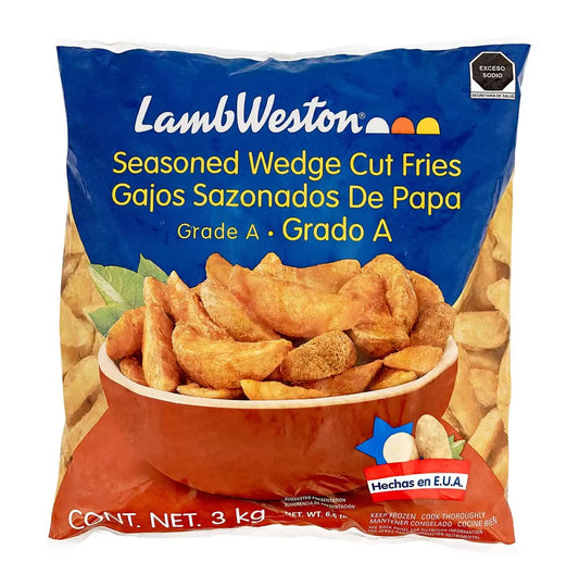 Lamb Weston Seasoned Potato Wedges, Grade A (3 kg)