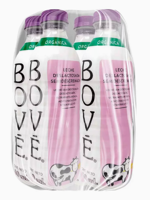 Bové Organic Lactose-Free Milk (4 x 960 ml)