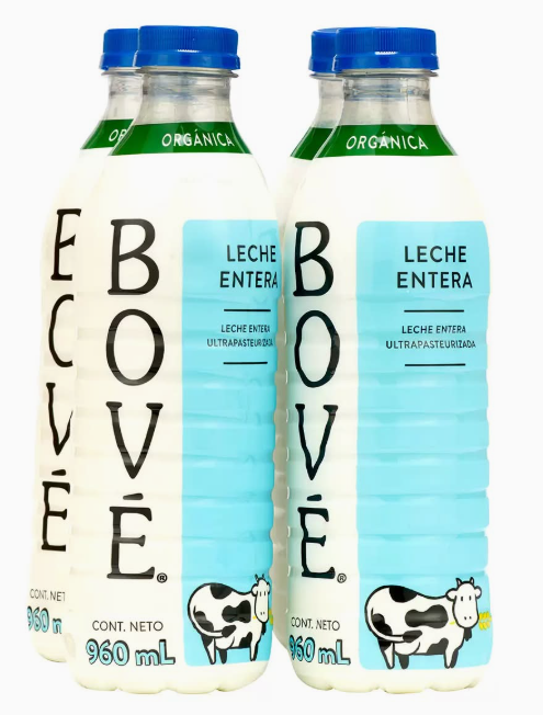 Bové Organic Whole Milk (4 x 960 ml)