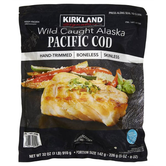 Kirkland Signature Wild Caught Alaska Pacific Cod 910g