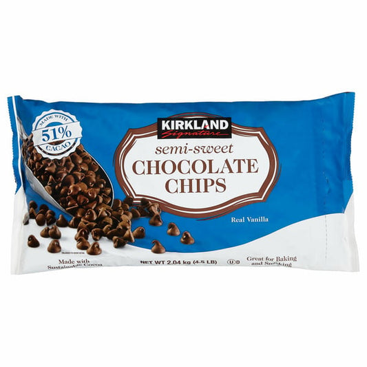 Kirkland Signature, Semi-Sweet Chocolate Chips, 4.5 lbs