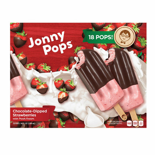 Jonny Pops Chocolate-Dipped Strawberries, 18-count