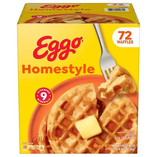 Kellogg's Eggo Homestyle Waffles , 72-count