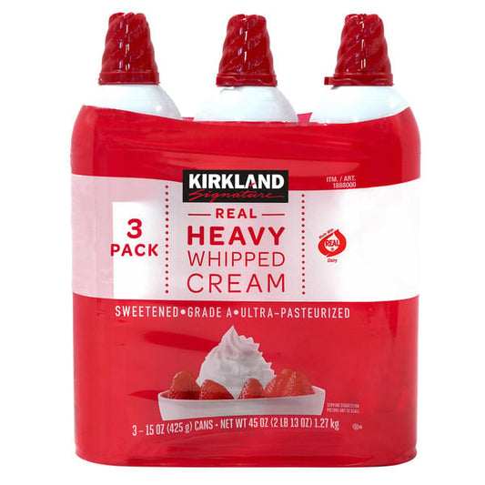 Kirkland Signature Heavy Whipped Cream, 15 oz, 3-count