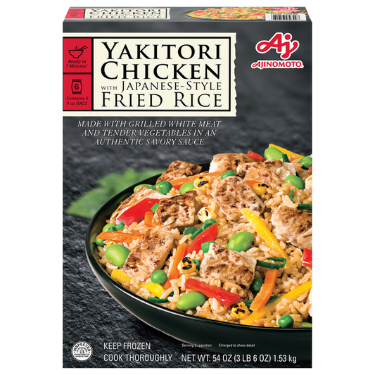 Ajinomoto Japanese-Style Fried Rice with Yakitori Chicken (6 x 255 g)