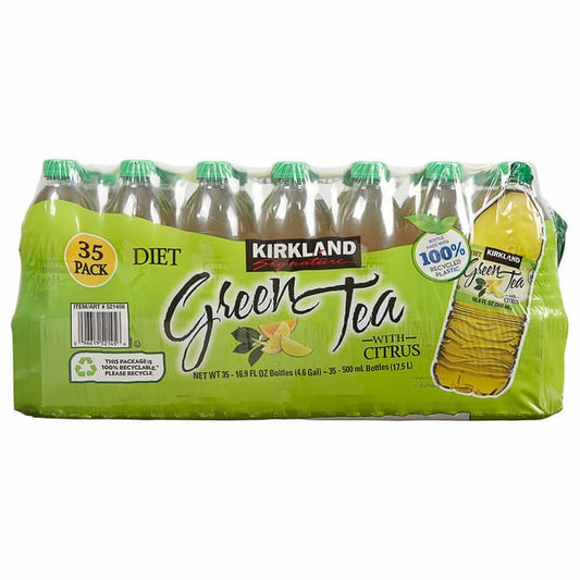 Kirkland Signature Citrus Flavored Zero Calorie Green Tea (35-pack, 500 ml each)