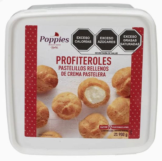Poppies Cream Filled Profiteroles 900g
